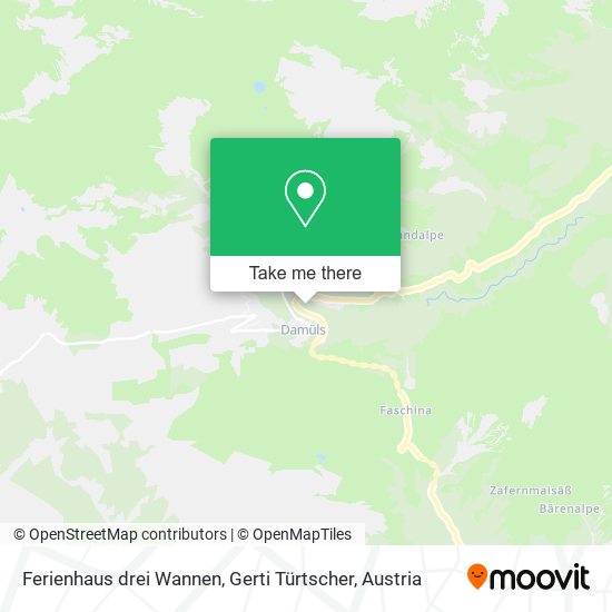 Ferienhaus drei Wannen, Gerti Türtscher map