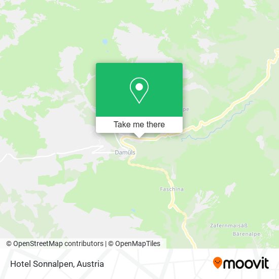 Hotel Sonnalpen map