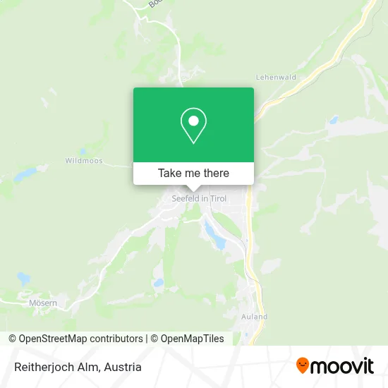 Reitherjoch Alm map
