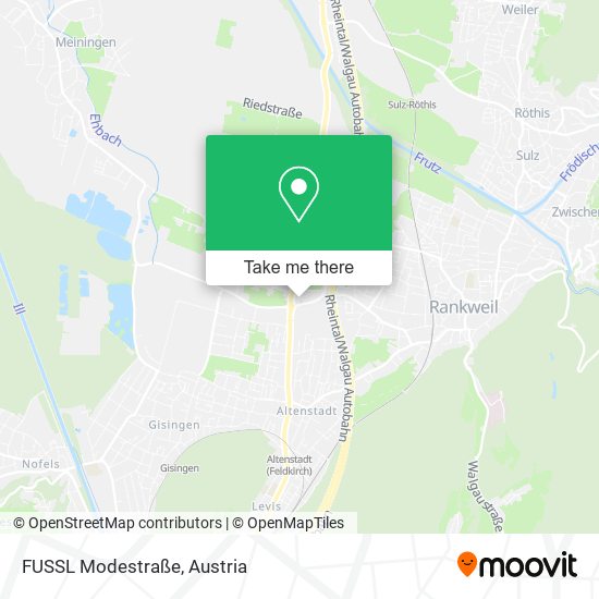 FUSSL Modestraße map