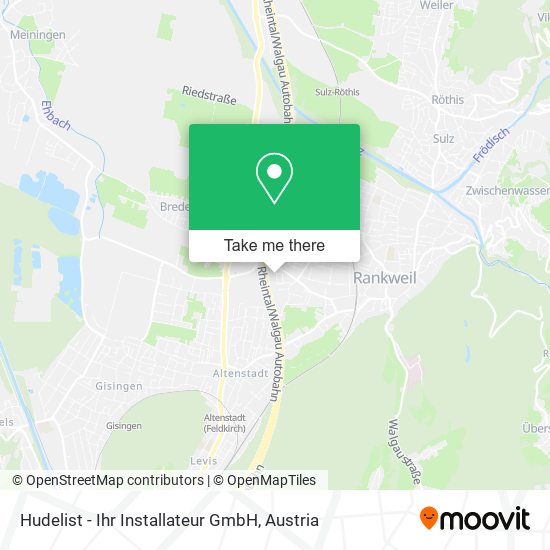 Hudelist - Ihr Installateur GmbH map