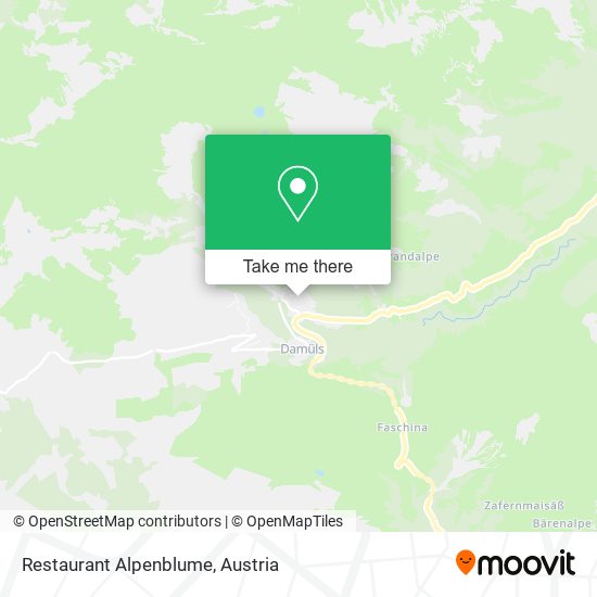 Restaurant Alpenblume map