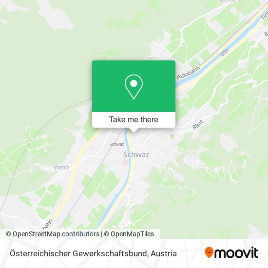 Österreichischer Gewerkschaftsbund map