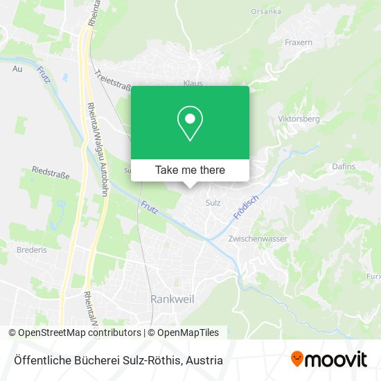 Öffentliche Bücherei Sulz-Röthis map
