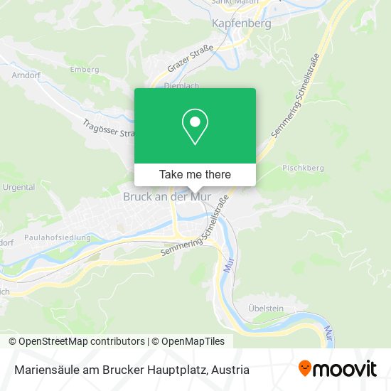 Mariensäule am Brucker Hauptplatz map