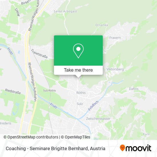 Coaching - Seminare Brigitte Bernhard map