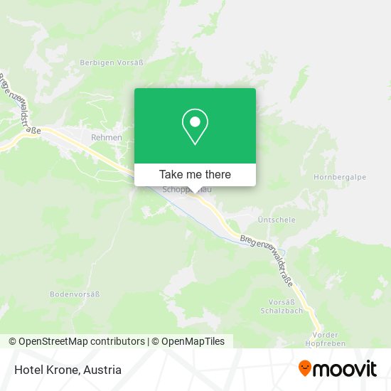 Hotel Krone map