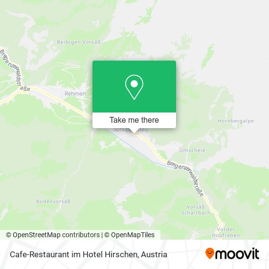 Cafe-Restaurant im Hotel Hirschen map