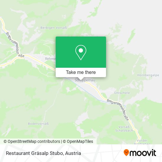 Restaurant Gräsalp Stubo map