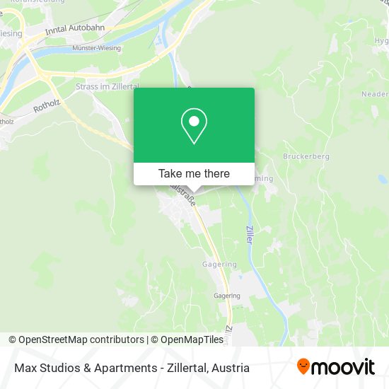 Max Studios & Apartments - Zillertal map