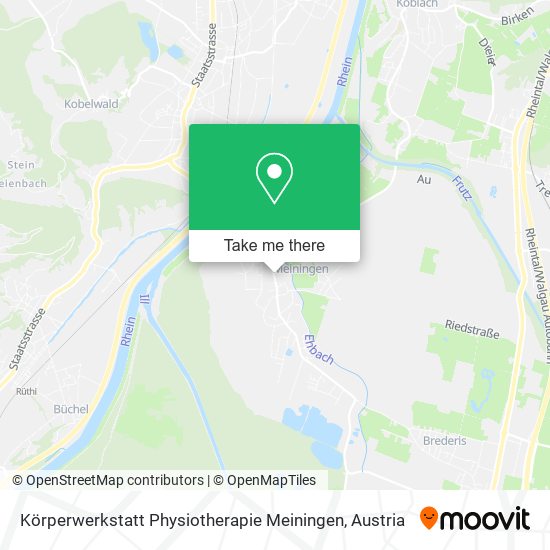 Körperwerkstatt Physiotherapie Meiningen map