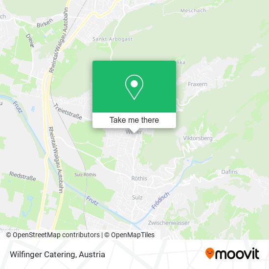 Wilfinger Catering map