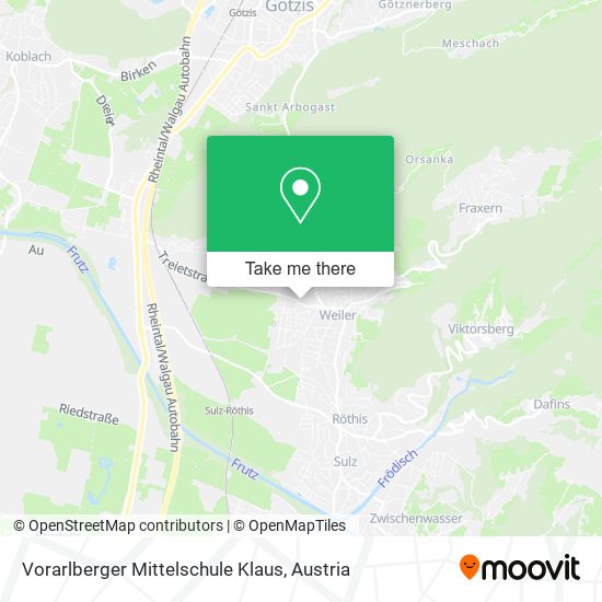 Vorarlberger Mittelschule Klaus map