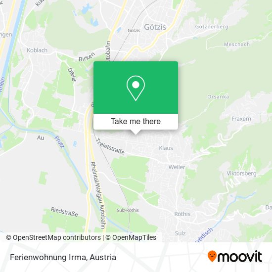 Ferienwohnung Irma map