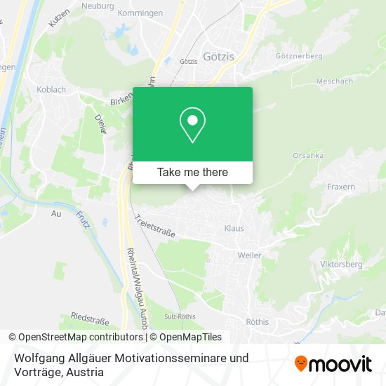 Wolfgang Allgäuer Motivationsseminare und Vorträge map