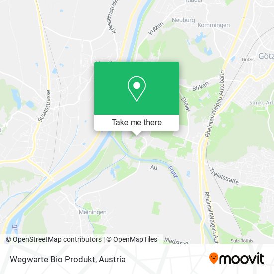 Wegwarte Bio Produkt map