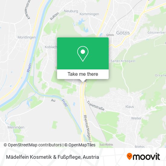 Mädelfein Kosmetik & Fußpflege map