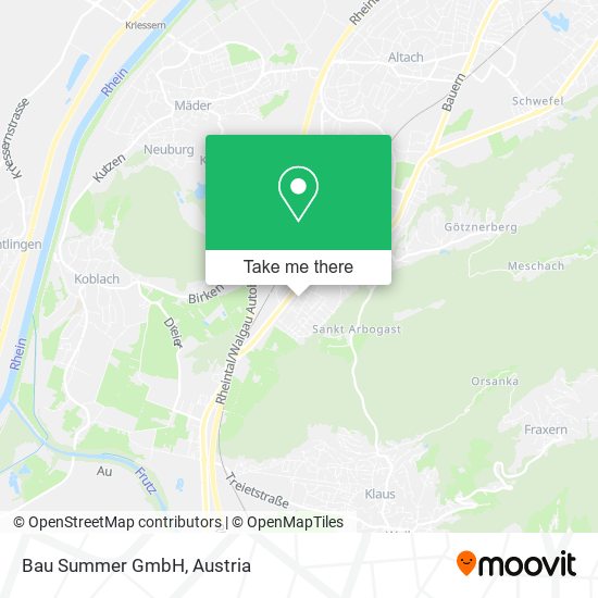 Bau Summer GmbH map