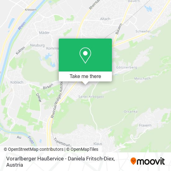 Vorarlberger Haußervice - Daniela Fritsch-Diex map