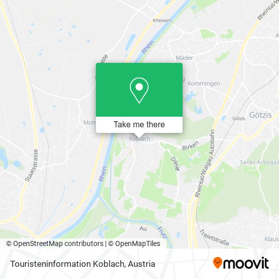 Touristeninformation Koblach map