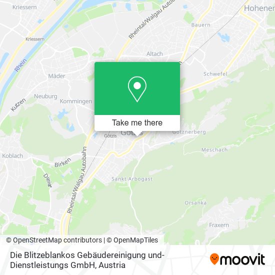 Die Blitzeblankos Gebäudereinigung und-Dienstleistungs GmbH map