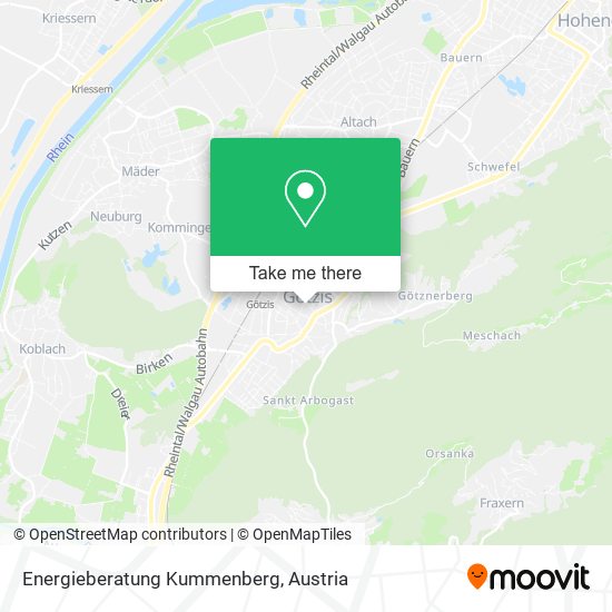 Energieberatung Kummenberg map