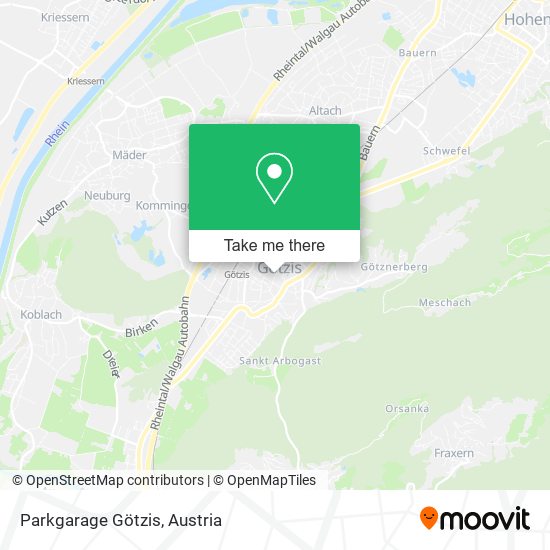 Parkgarage Götzis map