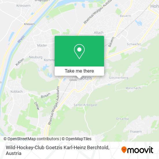 Wild-Hockey-Club Goetzis Karl-Heinz Berchtold map