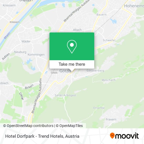Hotel Dorfpark - Trend Hotels map