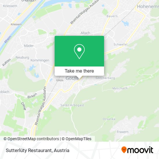 Sutterlüty Restaurant map