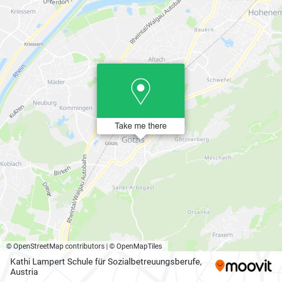 Kathi Lampert Schule für Sozialbetreuungsberufe map