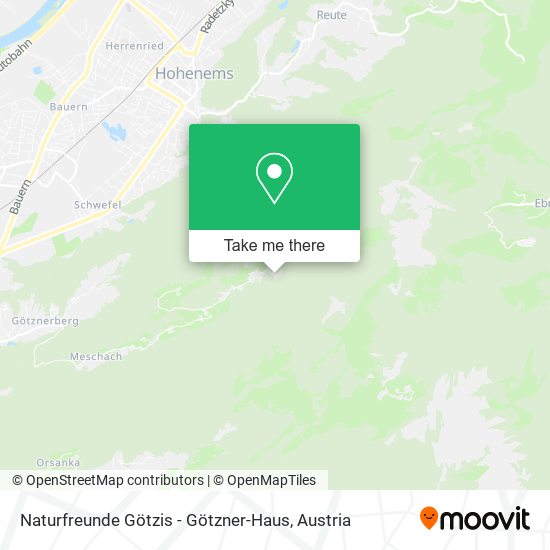 Naturfreunde Götzis - Götzner-Haus map