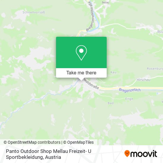 Panto Outdoor Shop Mellau Freizeit- U Sportbekleidung map