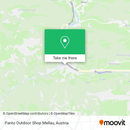 Panto Outdoor Shop Mellau map
