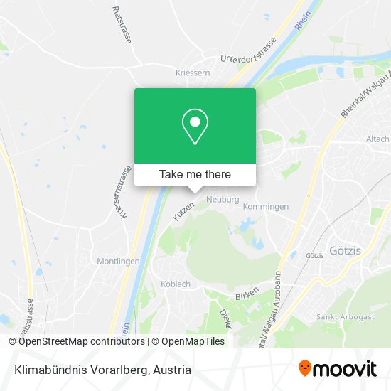 Klimabündnis Vorarlberg map