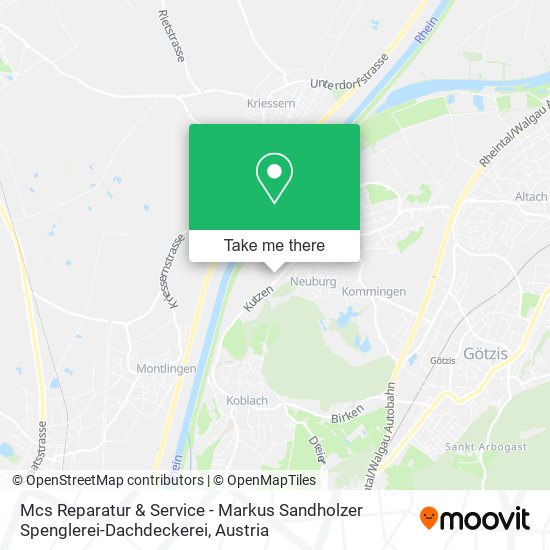 Mcs Reparatur & Service - Markus Sandholzer Spenglerei-Dachdeckerei map