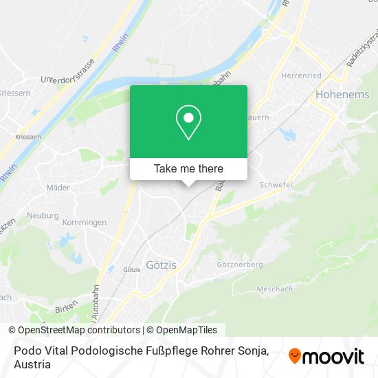 Podo Vital Podologische Fußpflege Rohrer Sonja map