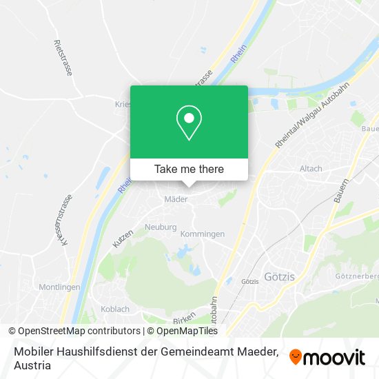 Mobiler Haushilfsdienst der Gemeindeamt Maeder map