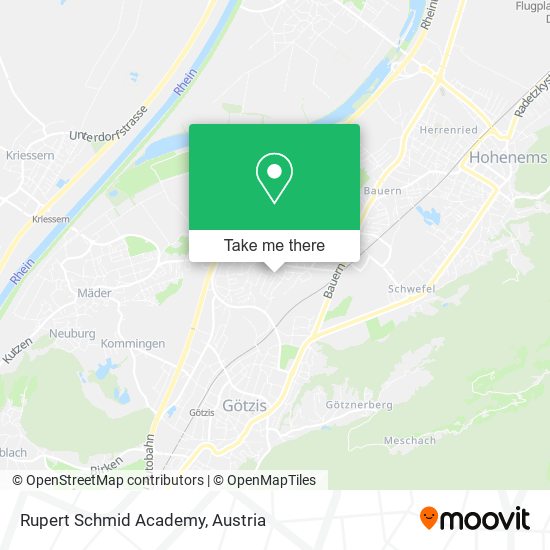 Rupert Schmid Academy map