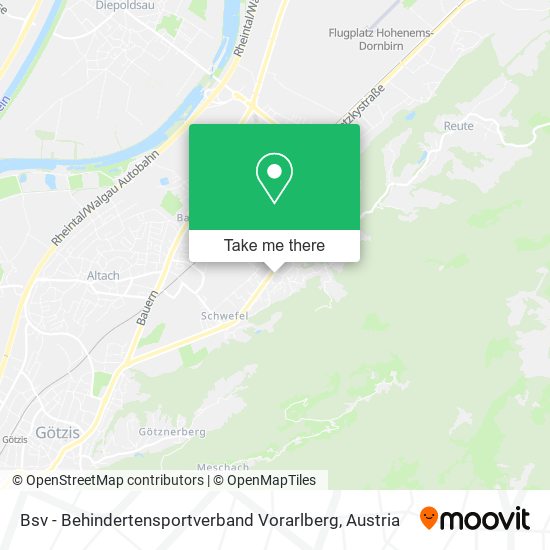 Bsv - Behindertensportverband Vorarlberg map