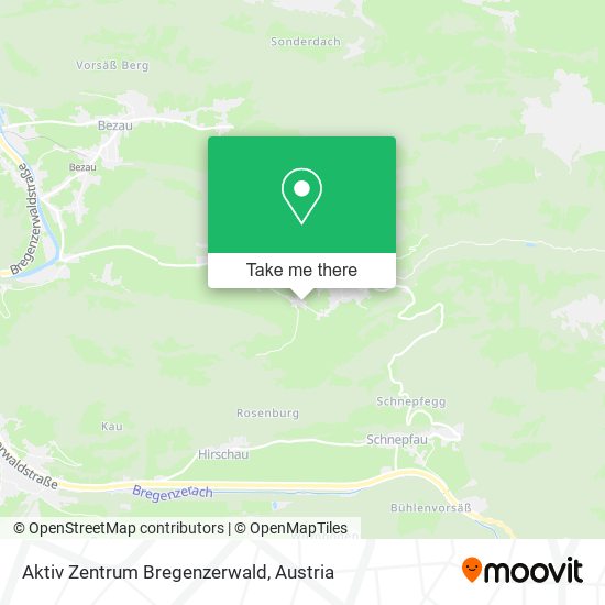 Aktiv Zentrum Bregenzerwald map