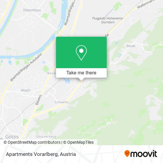 Apartments Vorarlberg map