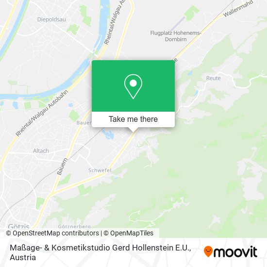 Maßage- & Kosmetikstudio Gerd Hollenstein E.U. map