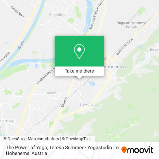 The Power of Yoga, Teresa Summer - Yogastudio im Hohenems map