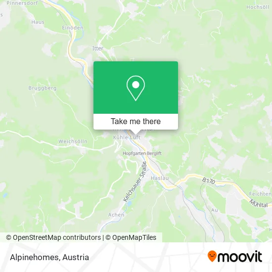 Alpinehomes map