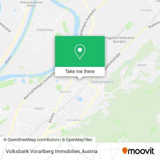 Volksbank Vorarlberg Immobilien map