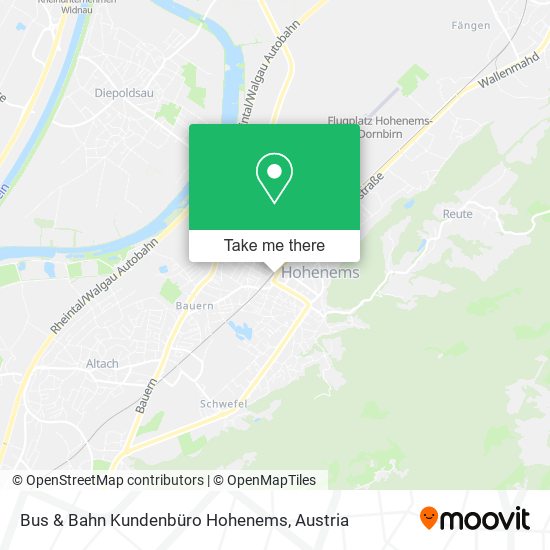 Bus & Bahn Kundenbüro Hohenems map