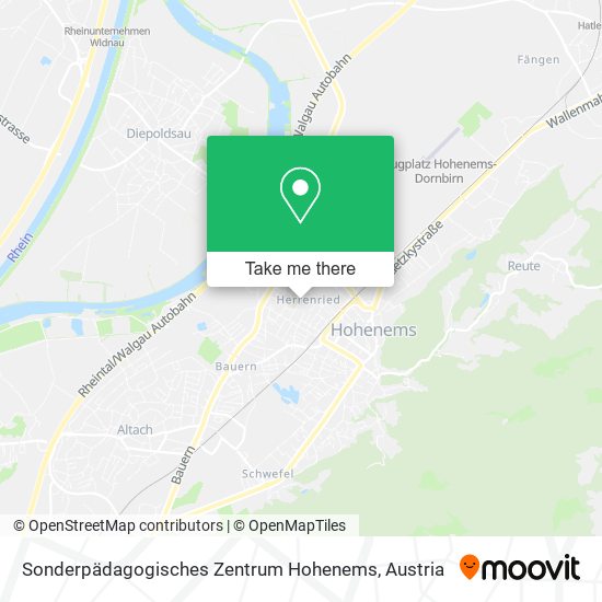Sonderpädagogisches Zentrum Hohenems map