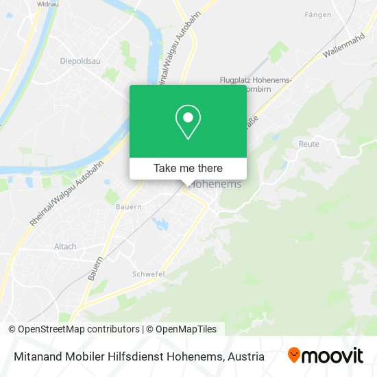 Mitanand Mobiler Hilfsdienst Hohenems map