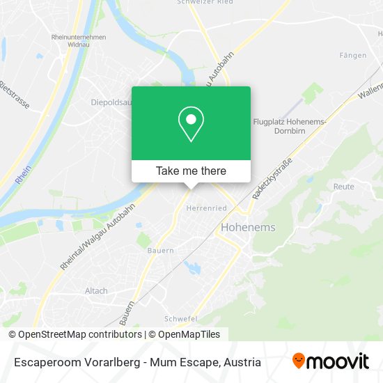 Escaperoom Vorarlberg - Mum Escape map